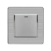 16AX 1-Gang 2-Way Light Switch - Stainless Steel Brushed